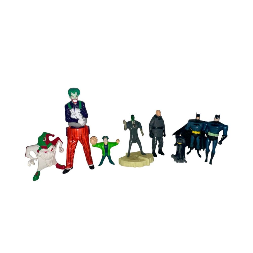 Vintage DC Comics Batman & Joker Figures Lot of 8